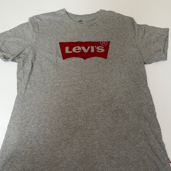 Levi's Heather Gray Tee with Red Emblem - Picture 2 of 5